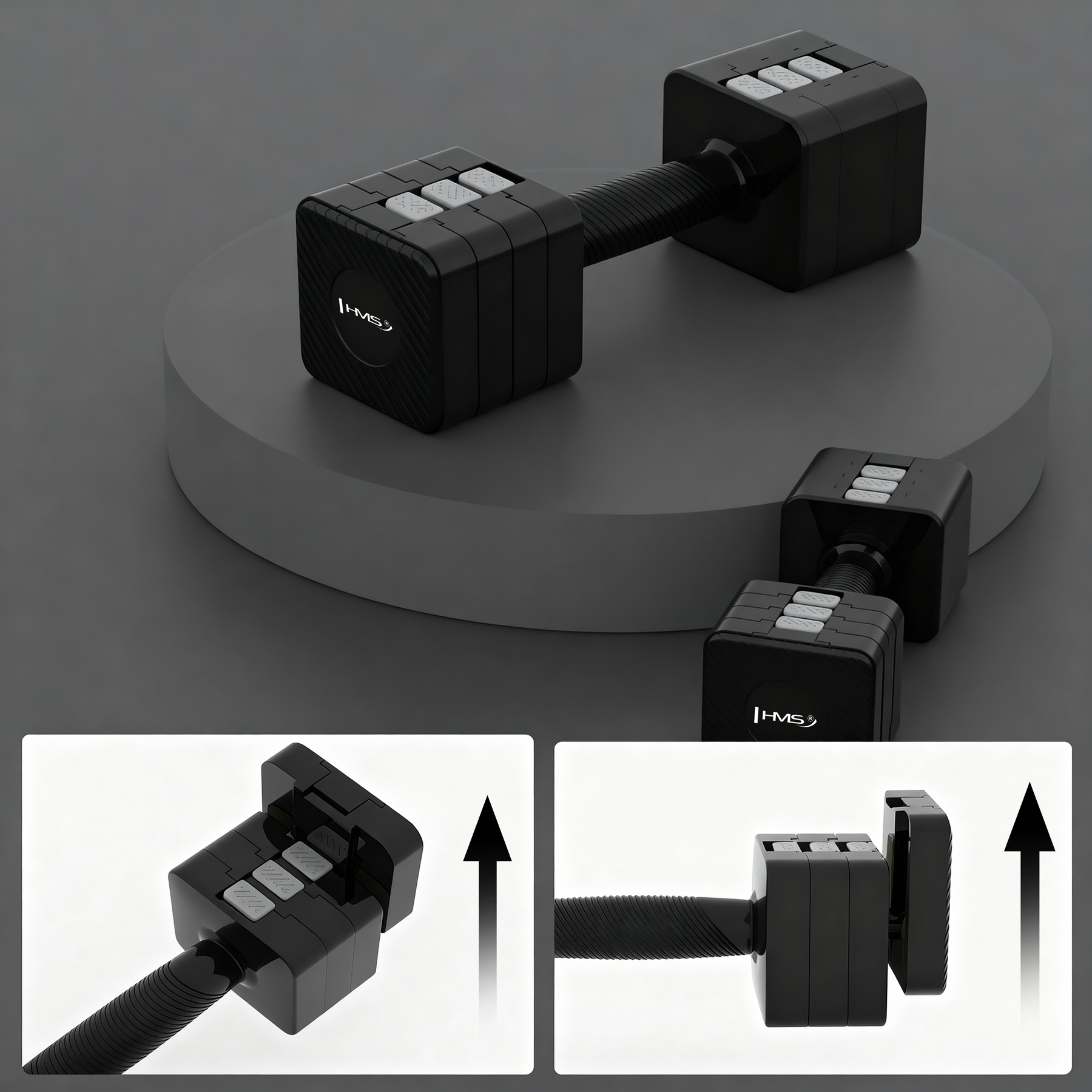 HL02 HANTLE REGULOWANE BLACK 2 x 5 KG HMS HL02 HANTLE REGULOWANE BLACK 2 x 5 KG HMS