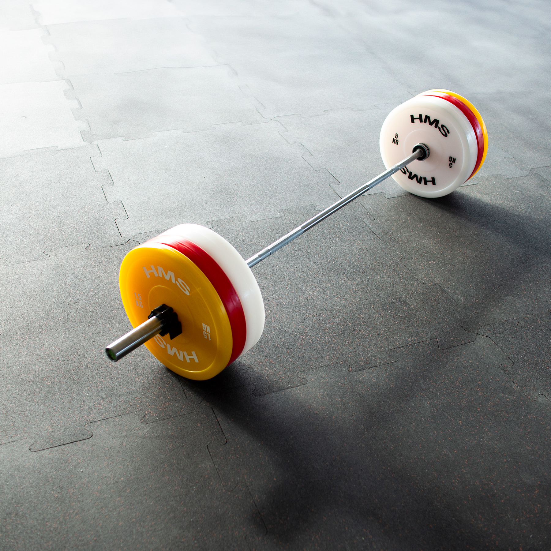 TPP ZESTAW TALERZY OLIMPIJSKICH TECHNICZNYCH PE 2 x 1.5 - 5 KG (18 KG) HMS TPP ZESTAW TALERZY OLIMPIJSKICH TECHNICZNYCH PE 2 x 1.5 - 5 KG (18 KG) HMS