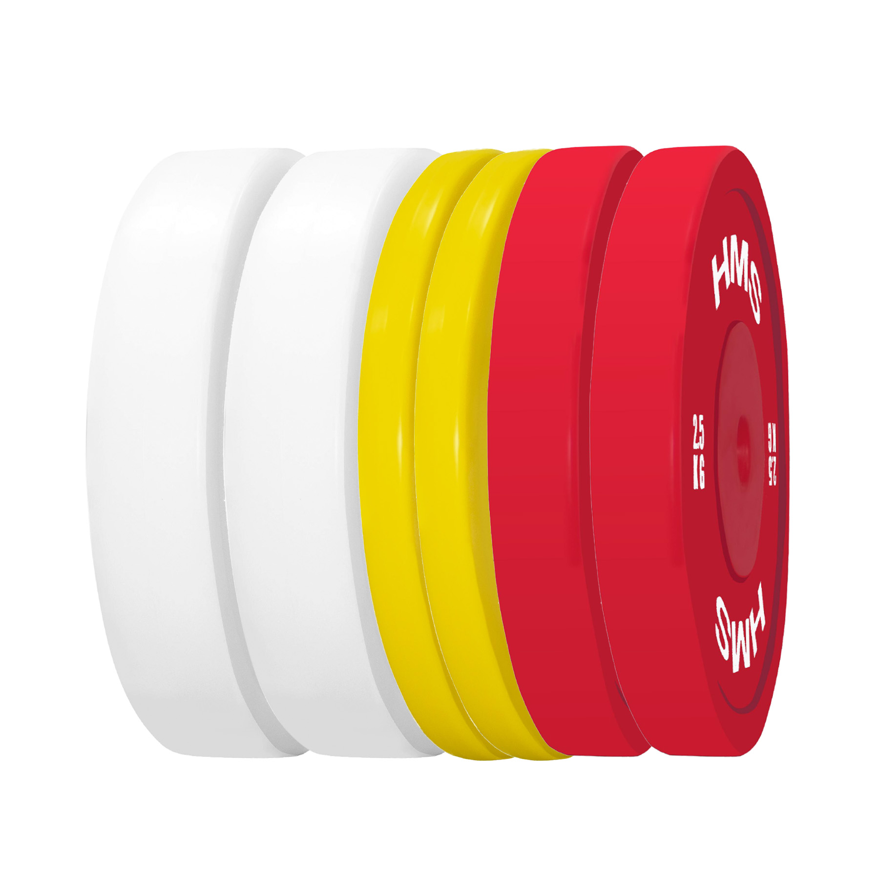 TPP ZESTAW TALERZY OLIMPIJSKICH TECHNICZNYCH PE 2 x 1.5 - 5 KG (18 KG) HMS TPP ZESTAW TALERZY OLIMPIJSKICH TECHNICZNYCH PE 2 x 1.5 - 5 KG (18 KG) HMS