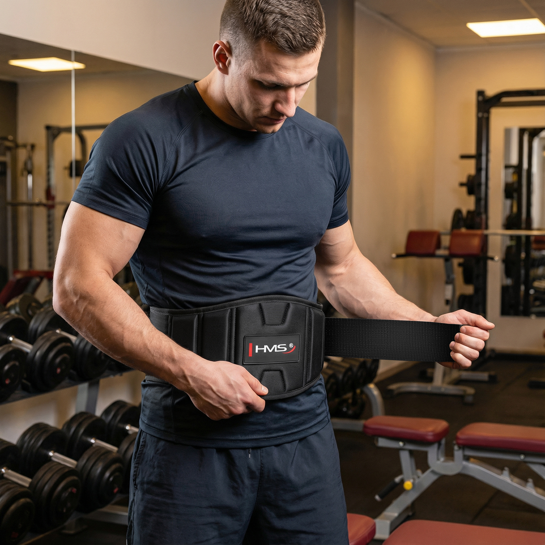 PA3448 BLACK ROZM. L PAS DO ĆWICZEŃ SIŁOWYCH HMS PA3448 BLACK ROZM. L PAS DO ĆWICZEŃ SIŁOWYCH HMS