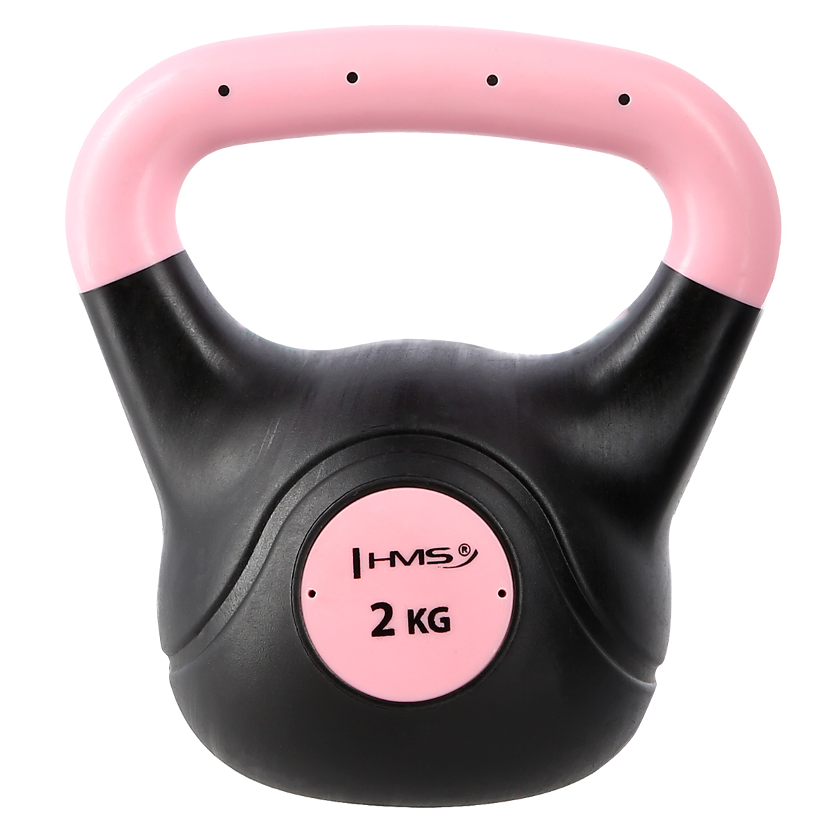KNV04 BLACK KETTLEBELL ŻELIWNY POKRYTY WINYLEM HMS