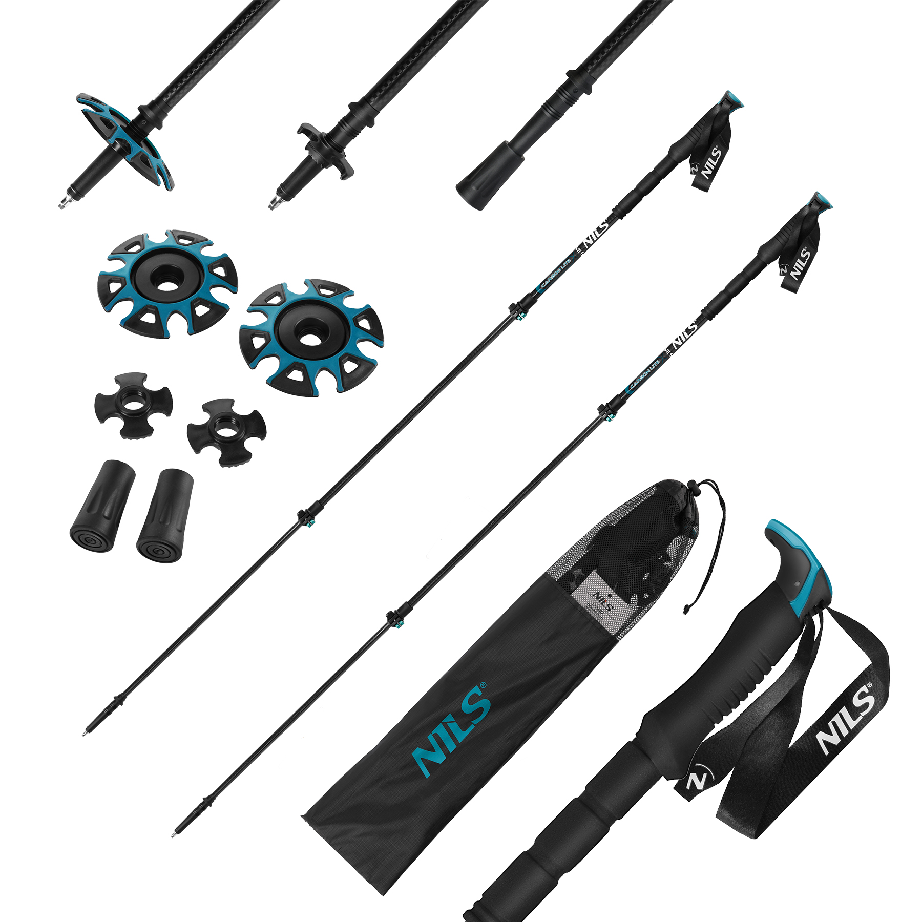 TK8607 KIJE TREKKINGOWE WŁÓKNO WĘGLOWE NILS TK8607 KIJE TREKKINGOWE WŁÓKNO WĘGLOWE NILS