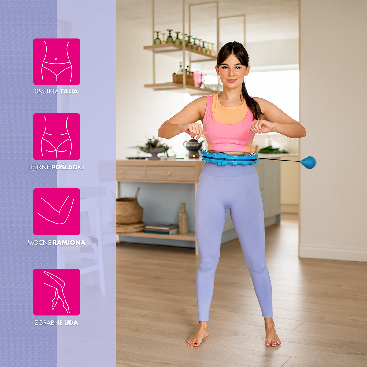 FH01 BLUE HULA HOP Z OBCIĄŻNIKIEM FH01 BLUE HULA HOP Z OBCIĄŻNIKIEM