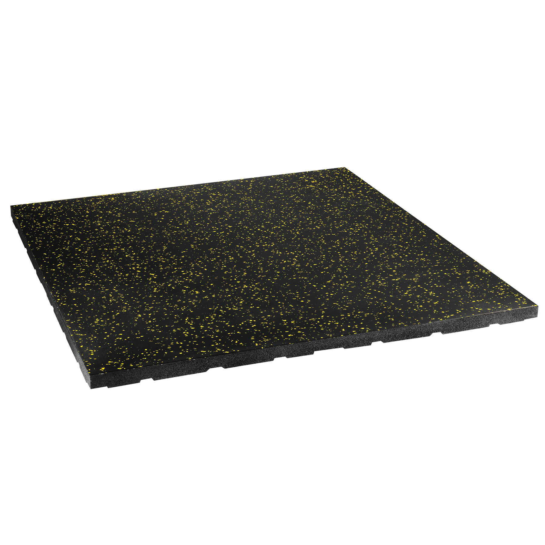 POS35 PODŁOGA GUMOWA POD SPRZĘT FITNESS Z WYPUSTKAMI BLACK/YELLOW HMS