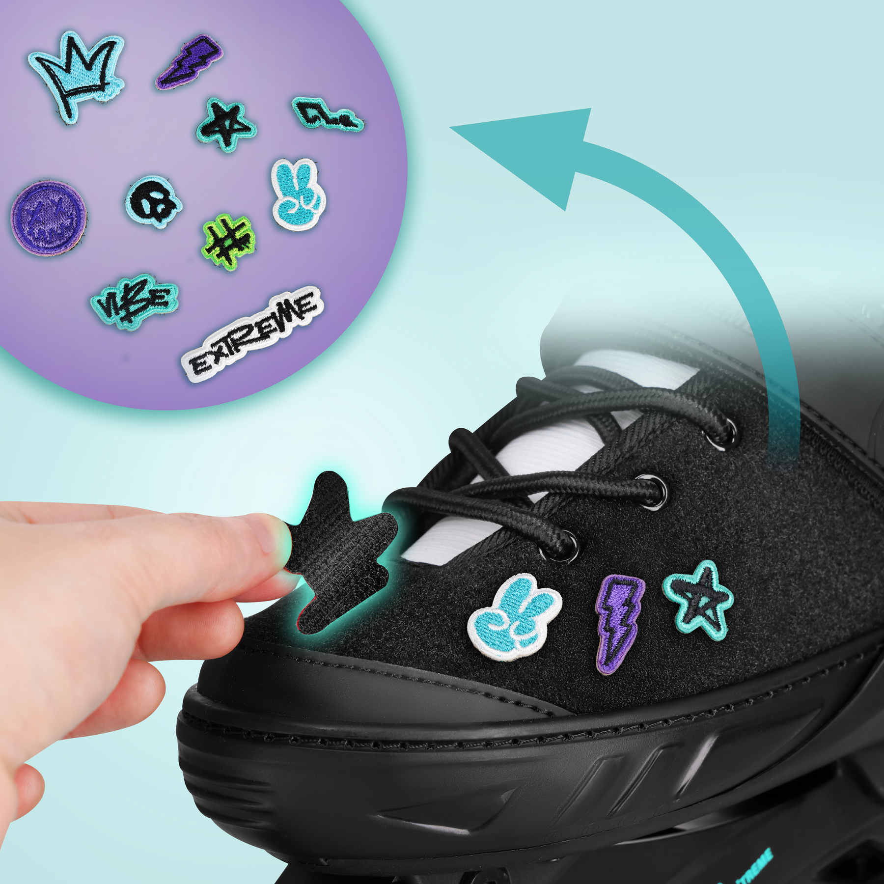 NA2053A ŁYŻWOROLKI VIBE TURKUSOWE ROZM. L(40-43) NILS EXTREME NA2053A ŁYŻWOROLKI VIBE TURKUSOWE ROZM. L(40-43) NILS EXTREME