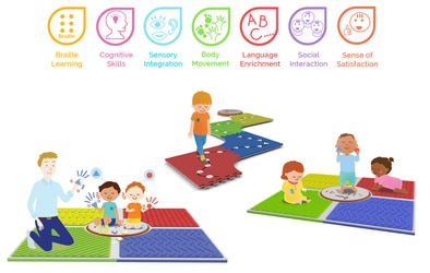 Edukacyjna mata brajlowska reach & match®