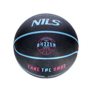 Npk271 piŁka do koszykÓwki czarna buzzer 7 nils