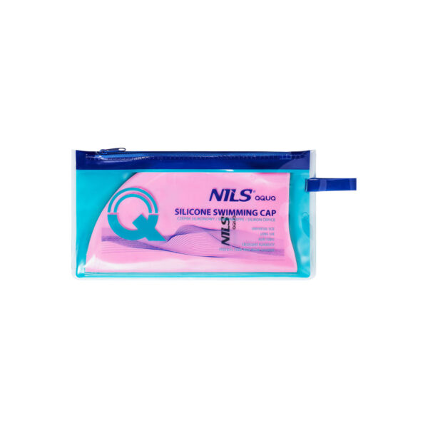 Nqc jednokolorowy pk02 jasnorÓŻowy czepek silikonowy nils aqua