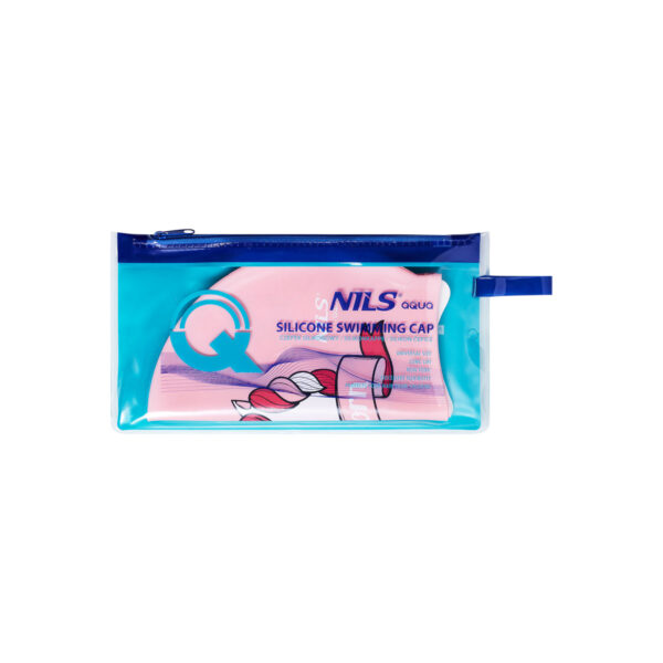 Nqc unicorn rÓŻowy dzieciĘcy czepek silikonowy nils aqua