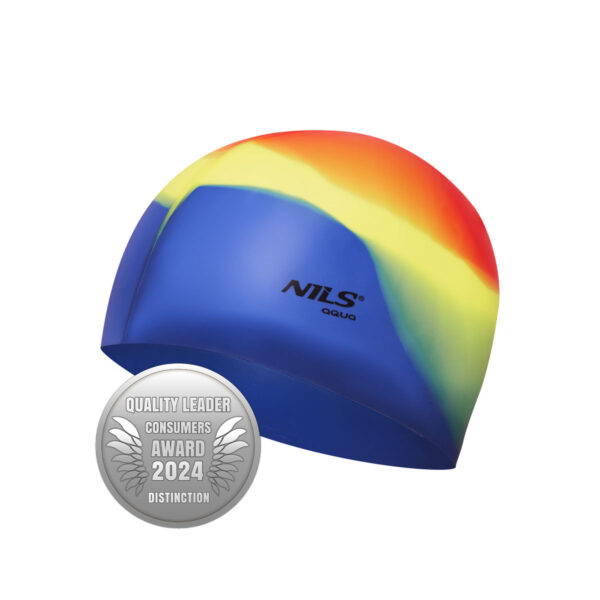 Nqc multikolor m04 czepek silikonowy nils aqua