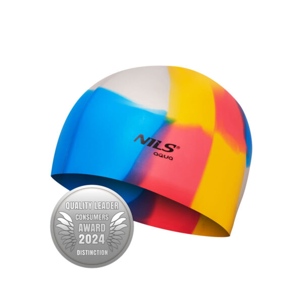 Nqc multikolor m10 czepek silikonowy nils aqua