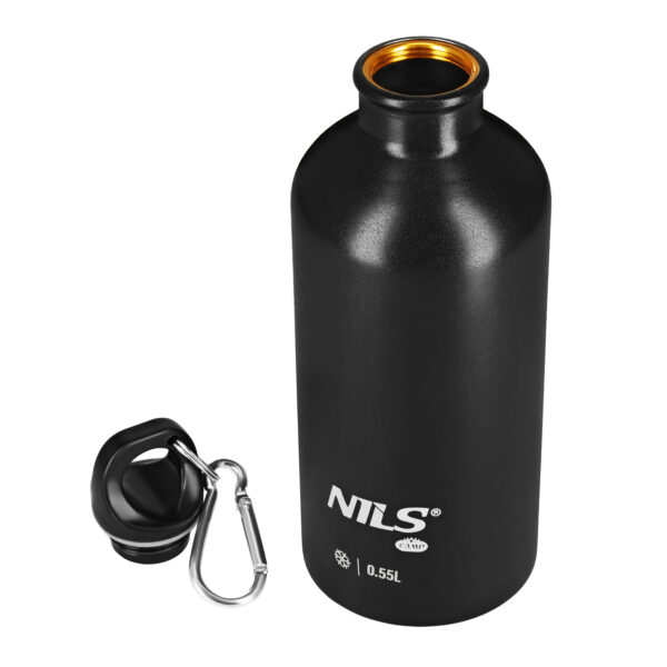 Nc3801 butelka turystyczna 550ml czarna nils camp