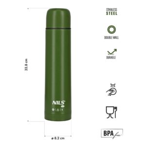 Nc3804 termos turystyczny 1000 ml zielony nils camp