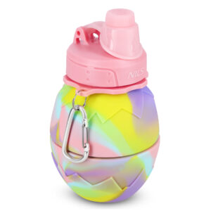 Nc4102 bidon silikonowy skŁadany 700ml rÓŻowy nils