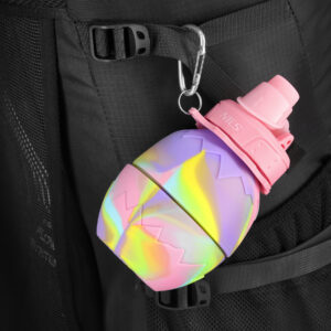 Nc4102 bidon silikonowy skŁadany 700ml rÓŻowy nils