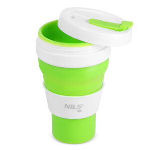 Nc4103 kubek silikonowy skŁadany 600ml jasno zielony nils camp