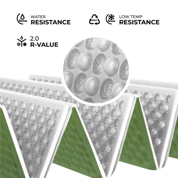 Nc17103 karimata skŁadana turystyczna z podbiciem aluminiowym + xpe 195 cm zielona nils camp