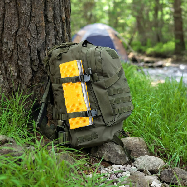 Nc17105 karimata kempingowa do siedzenia z podbiciem aluminiowym +ixpe 40 cm ŻÓŁta nils camp