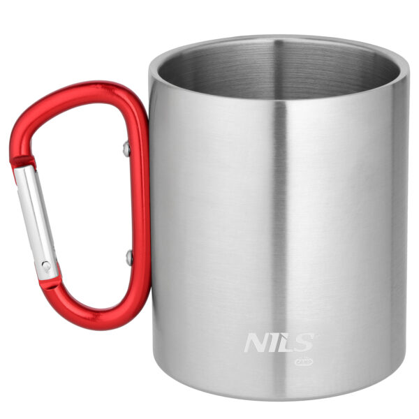 Nc17110 kubek kempingowy z karabiŃczykiem 300 ml stal nierdzewna czerwony nils camp Nc17110 kubek kempingowy z karabiŃczykiem 300 ml stal nierdzewna czerwony nils camp