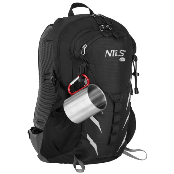 Nc17110 kubek kempingowy z karabiŃczykiem 300 ml stal nierdzewna czerwony nils camp