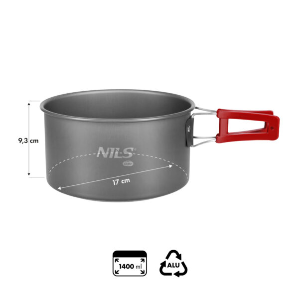 Nc17119 garnek turystyczny 1,4 l nils camp