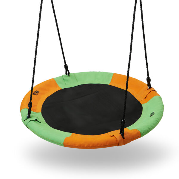 Nb5003 bocianie gniazdo huŚtawka pomaraŃczowo zielony Śr.90 cm nils