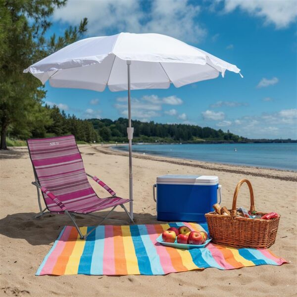 Nc3035 krzesŁo plaŻowe rÓŻowe nils