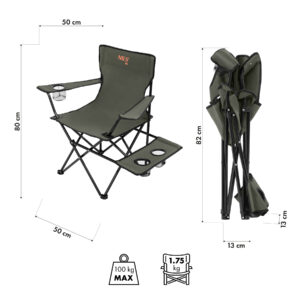 Nc3301 krzesŁo turystyczne khaki nils camp