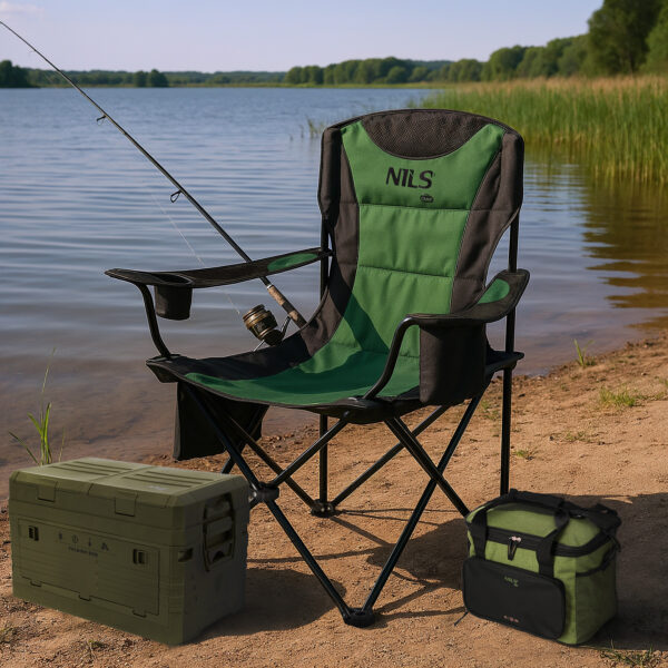 Nc3501 krzesŁo kempingowe skŁadane khaki nils camp