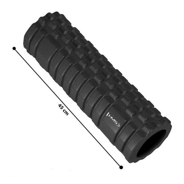 Fs102 black 45 cm waŁek fitness/roller hms
