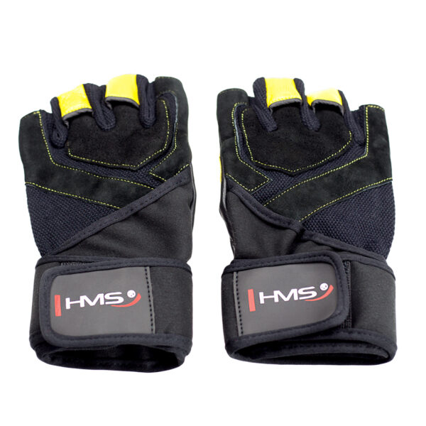 Rst01 black/yellow rozm. s rĘkawice na siŁowniĘ hms