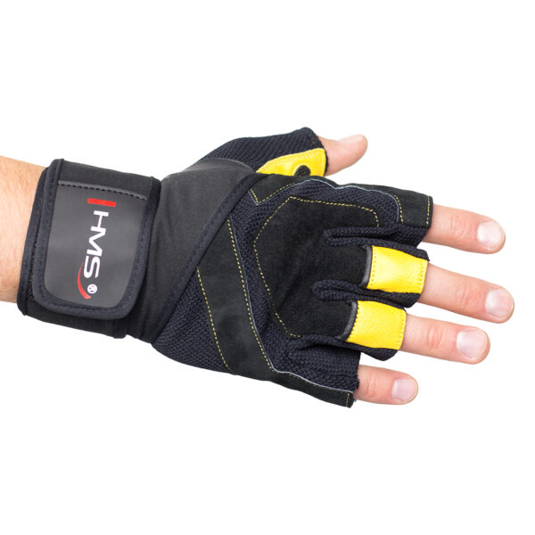 Rst01 black/yellow rozm. s rĘkawice na siŁowniĘ hms