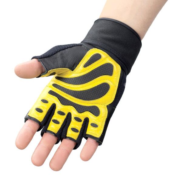 Rst01 black/yellow rozm. s rĘkawice na siŁowniĘ hms