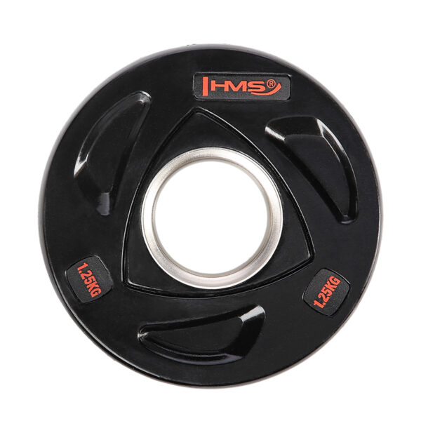 Tox01 czarny talerz olimpijski ogumowany 1.25 kg hms