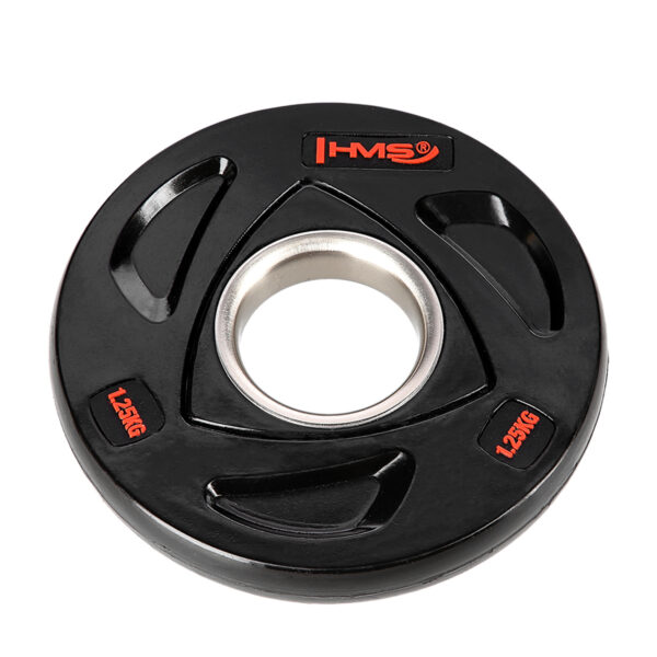 Tox01 czarny talerz olimpijski ogumowany 1.25 kg hms