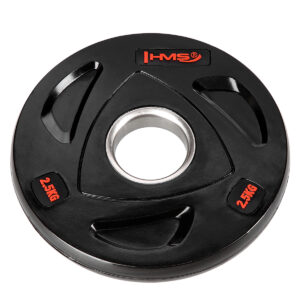 Tox02 czarny talerz olimpijski ogumowany 2.5 kg hms