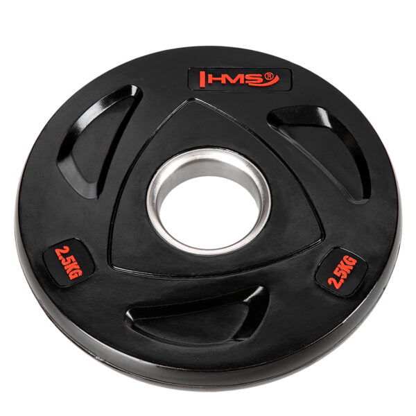 Tox02 czarny talerz olimpijski ogumowany 2.5 kg hms
