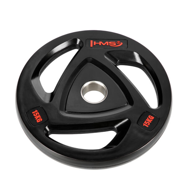 Tox15 czarny talerz olimpijski ogumowany 15 kg hms