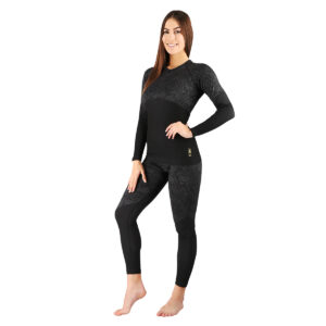 Bts0062 spodnie termoaktywne czarne damskie s/m rosa nils