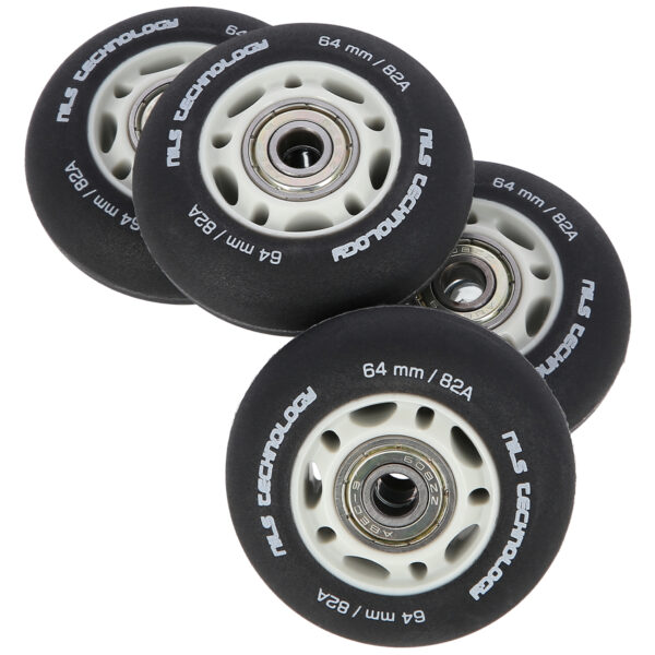 Pu 64x24 82a czarne matowe (4 szt.) + abec-9 (8 szt.) zestaw nils extreme