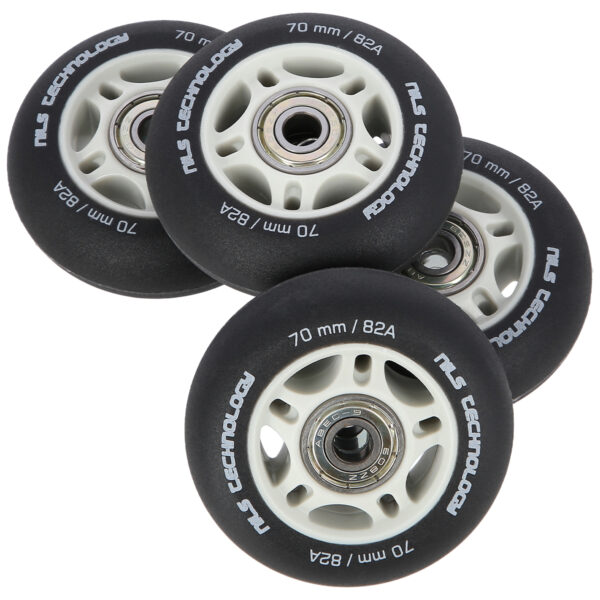 Pu 70x24 82a czarne matowe (4 szt.) + abec-9 (8 szt.) zestaw nils extreme
