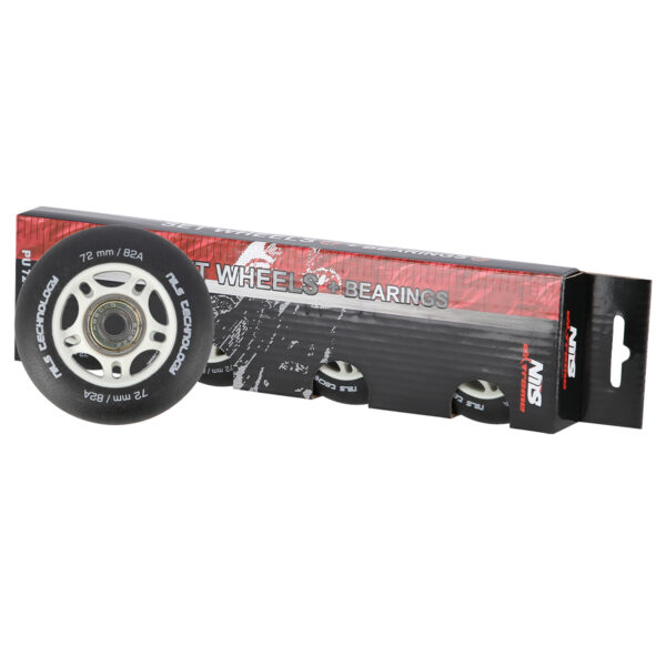 Pu 72x24 82a czarne matowe (4 szt.) + abec-9 (8 szt.) zestaw nils extreme