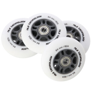 Pu 84x24 82a biaŁe matowe (4 szt.) + abec-9 chrome (8 szt.) zestaw nils extreme