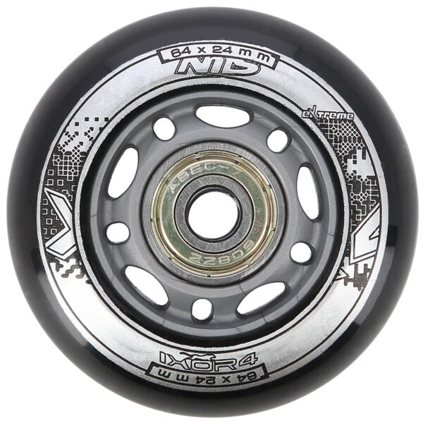 Pu 64x24 82a czarne (4 szt.) + abec-9 (8 szt.) zestaw nils extreme