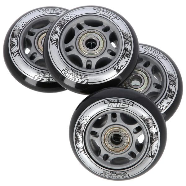 Pu 70x24 82a czarne (4 szt.) + abec-9 (8 szt.) zestaw nils extreme