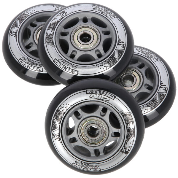Pu 72x24 82a czarne (4 szt.) + abec-9 (8 szt.) zestaw nils extreme