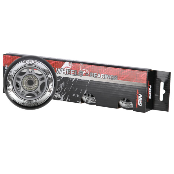 Pu 72x24 82a czarne (4 szt.) + abec-9 (8 szt.) zestaw nils extreme