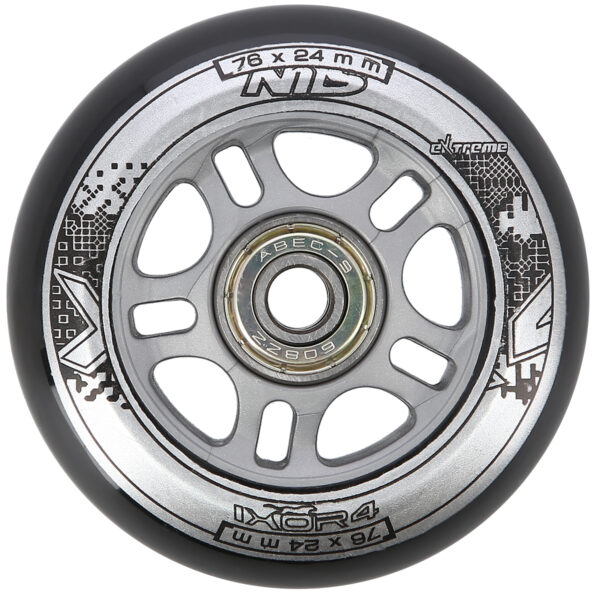 Pu 76x24 82a czarne (4 szt.) + abec-9 (8 szt.) zestaw nils extreme