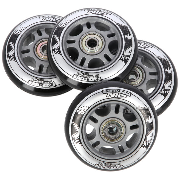 Pu 80x24 82a czarne (4 szt.) + abec-9 (8 szt.) zestaw nils extreme