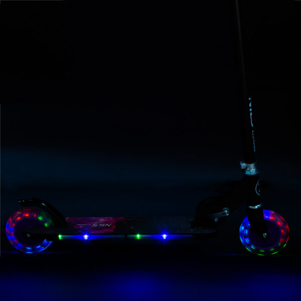 Hd025 led violet hulajnoga nils extreme